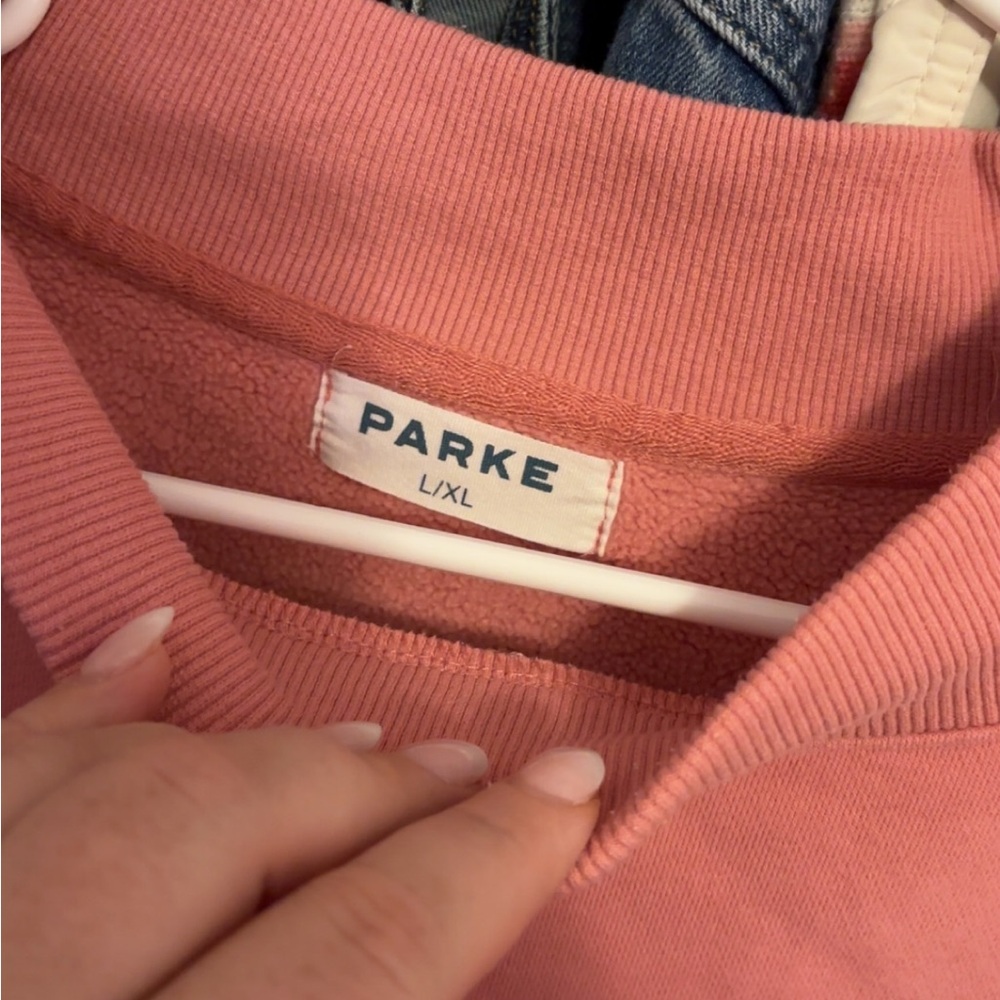 Parke Pink Mock Neck limited edition valentines color - Picture 3 of 4